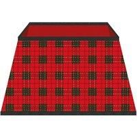 Red Tartan Tree Skirt - A quirky and fun twist on the traditional tree skirt