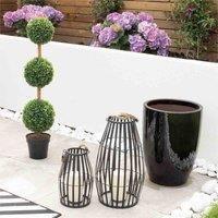 Bestfor Artificial Topiary Triple Ball Tree 90cm - Highly realistic but with no watering or maintenance