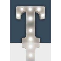Battery Operated 3D LED Letter Light Home Party Birthday Wedding Decoration 22cm