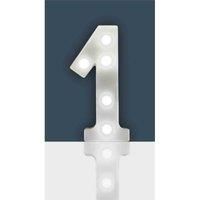 Battery Operated 3D LED Number Light Home Party Birthday Wedding Decoration 22cm