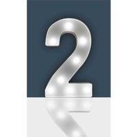 Battery Operated 3D LED Number Light Home Party Birthday Wedding Decoration 22cm