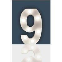 Battery Operated 3D LED Number Light Home Party Birthday Wedding Decoration 22cm