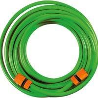 Hosepipe Kit - with a Length of Reinforced Hosepipe,Indoor/Outdoor Tap Connector, Hose End Connector and Water Stop Connector (15m Length)