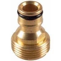 St Helens Home & Garden Male Threaded Tap Adaptor in Brass