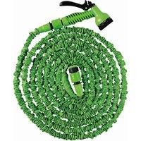 Expandable Hosepipe Kit - with a Length of Expandable Hose, Indoor/Outdoor tap Connector, Hose end Connector and Spray Gun (30m Length)