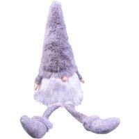 Merry Christmas Sitting Long Legged Gonk Ornament Decoration - Henderick Grey