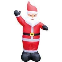 St Helens Home & Garden Inflatable Father Christmas with LED Lights 170cm Height