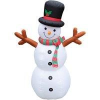 St Helens Home & Garden Inflatable Snowman with LED Lights 180cm Height