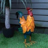 St Helens Home and Garden Metal Cockerel Garden Ornament 46cm Height