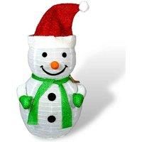 Outdoor or Indoor 70cm Light-Up Collapsible Christmas Snowman With 45 Bright LED