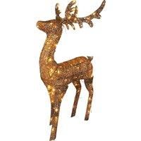 Outdoor LED Christmas Deer with Timer Xmas Haus Decoration Gold Ornament