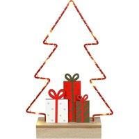 LED Christmas Tree Decoration Light Up Wire Ornament Xmas Indoor Battery Powered