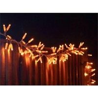 LED Star Hanging Light Christmas Design Pre Lit 20 Warm White LEDs Battery Timer