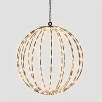 Eagle Connect Outdoor Festoon String Light, 15x2W Lamps Black Rubber Cable, 230V Mains Powered, IP65 Waterproof, for Commercial and Domestic Use in Gardens, Patios, Restaurants, and Pubs