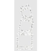 Eagle Connect Outdoor Festoon String Light, 10x2W Lamps Black Rubber Cable, 230V Mains Powered, IP65 Waterproof, for Commercial and Domestic Use in Gardens, Patios, Restaurants, and Pubs