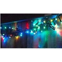 LED Christmas Cool White Icicle Lights with 10% Twinkle - White Cable - 2 to 22m