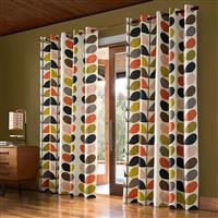 Orla Kiely - Multi Stem - Multi - Eyelet Curtains - 66x54"/168x137cm