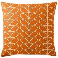 Orla Kiely Linear Stem Large Cushion, 50x50cm Colour: Orla Kiely Persimmon