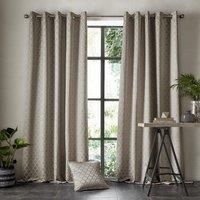 ALDBURY EYELET LINED CURTAINS, Pewter Stone, ready made Curtains, 9 sizes