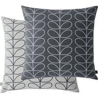 Orla Kiely Linear Stem Large Cushion, 50x50cm Colour: Orla Kiely Cool Grey
