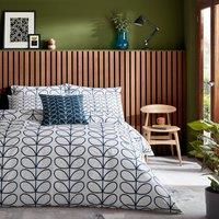 Orla Kiely Linear Stem Large Cushion, 50x50cm Colour: Orla Kiely Whale
