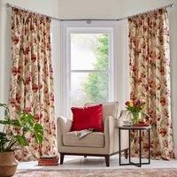 Laura Ashley Gosford Curtains, 162 x 182cm, Cranberry