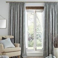 Laura Ashley Pussy Willow Curtains, 223 x 228cm, Steel