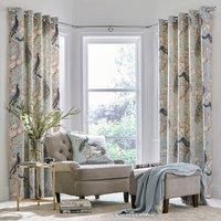 Laura Ashley Belvedere Ready Made Eyelet Curtains Duckegg