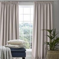 Laura Ashley Stephanie Blackout Curtains, 162 x 182cm, Dove Grey