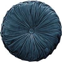 Laura Ashley Rosanna 35cm x 14cm Round Filled Cushion Dark Seaspray