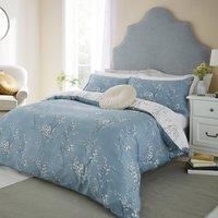 Laura Ashley Pussy Willow Duvet Set, Double, Dark Seaspray