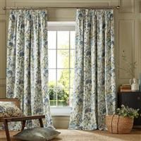 Amania Trading VOYAGE MAISON Country Hedgerow Pencil Pleat Taped Top Header Lined Curtains - SKY - 90/'/' Width x 90/'/' Drop