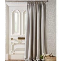 Laura Ashley Stephanie 66 x 84 Ready Made Pencil Pleat Door Curtain Dove Grey