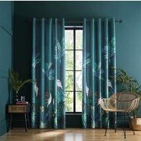 Sara Miller Heron Eyelet Room Darkening Curtains 229 W x 229 D cm