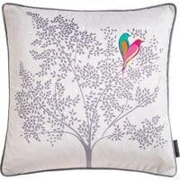 Sara Miller Love Birds Cushion, Grey