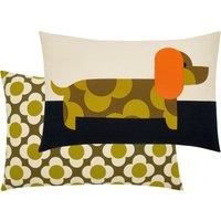 Orla Kiely Dachshund Filled Cushion 40cm x 60cm (Yellow)