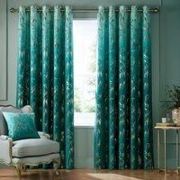 Clarissa Hulse Meadow Grass Curtains, 168 x 183cm, Teal