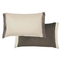Graham & Brown Fringe Opulence Cushion In Chocolate