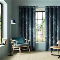 Graham & Brown Restore Eyelet Curtains, 168 x 229cm, Midnight