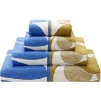 Orla Kiely Bathroom Towels in Stem Bloom Duo, Blue FawnSize: Hand Towel, 50x90cm
