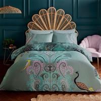 Sara Miller Peacock Filigree Bedset UK Kingsize - 2 Standard Pillowcases