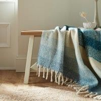 Laura Ashley Ortonby 130cm x 170cm Throw Newport Blue