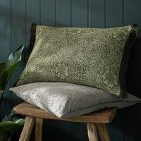 William Morris At Home Marigold Olive Filled Cushion