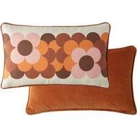 Orla Kiely Retro Flower Stripe 30X50Cm Cushion- Canyon