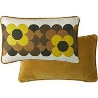 Orla Kiely Retro Flower Stripe Filled Cushion 30cm x 50cm Dune