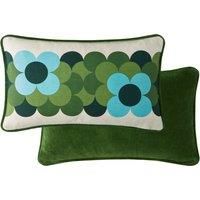Orla Kiely Retro Flower Stripe Filled Cushion 30cm x 50cm Riviera