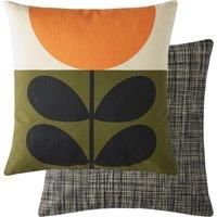 Orla Kiely Cushion - Sunflower Orange - 100% Cotton 45cm x 45cm