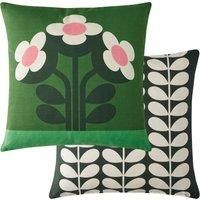 Orla Kiely Cushion - Buttercup Pine - 100% Cotton 45cm x 45cm