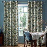 William Morris At Home Bird And Pomegranate Blackout Lined Eyelet Curtains- 168Cm X 229Cm (66"X90")
