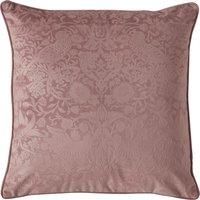 William Morris At Home Strawberry Thief Embossed Cushion In Tearose